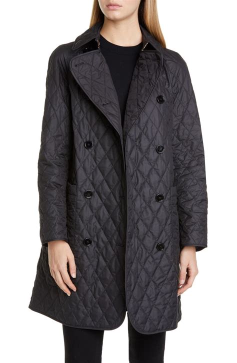 burberry tything quilted double breasted coat|Burberry quilted jacket outlet price.